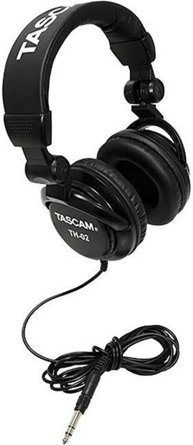 Alt view image 12 of 20 - TASCAM TH-02 Recording Studio Headphones Black