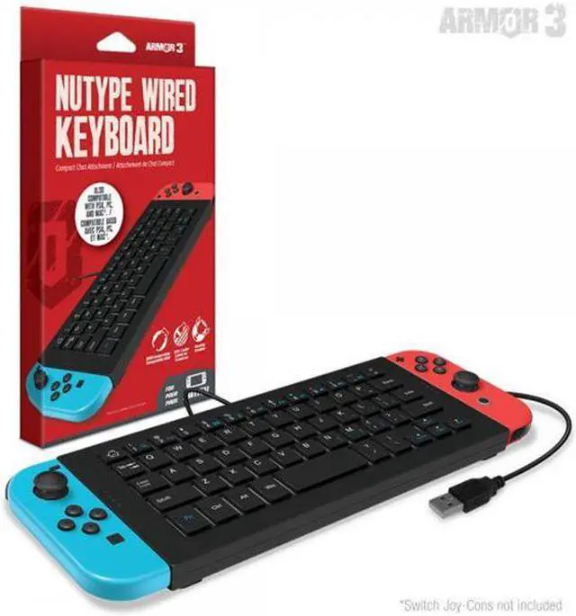 Alt view image 4 of 4 - Armor3 “NuType” Wired Keyboard for Nintendo Switch