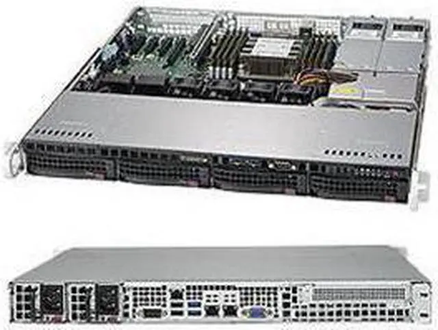 Alt view image 3 of 4 - SuperMicro SYS-5019P-MTR 1U Server