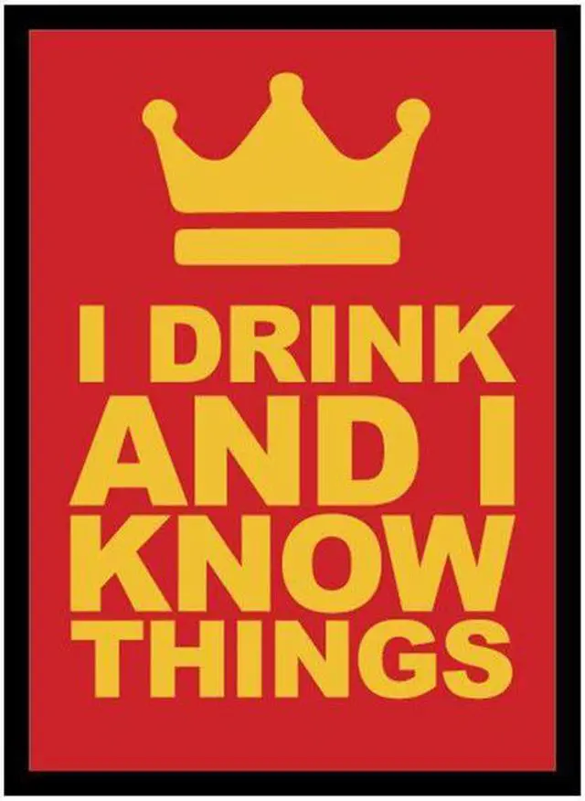 Alt view image 2 of 3 - Deck Protector I Drink and I Know Things 50ct Card Plastic Sleeves Matte Finish Legion Supplies