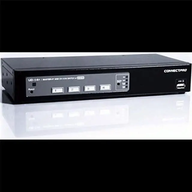 Alt view image 2 of 4 - Connectpro Ud-14+ - 4-Port Usb/Dvi Kvm Switch W/ Ddm