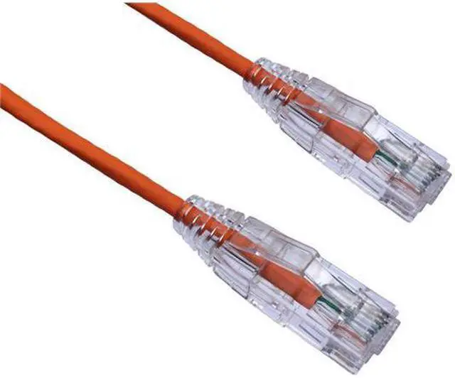 Alt view image 3 of 5 - Axiom C6BFSB-O1-AX 1Ft Cat6 Bendnflex Ultra-Thin Snagless Patch Cable 550Mhz (Orange)