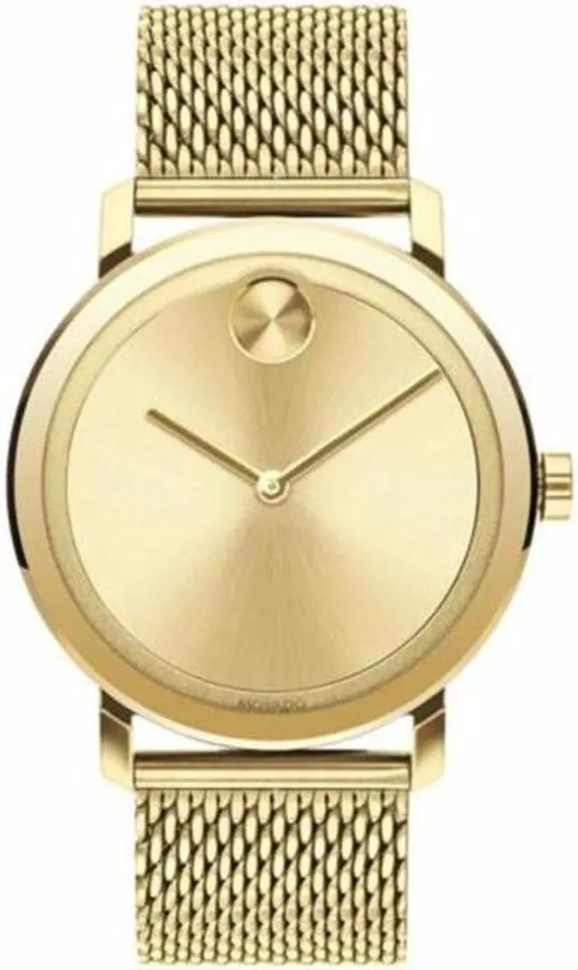 Alt view image 2 of 5 - Movado Bold Mens Gold Plated Stainless Steel Swiss Quartz Watch 3600560