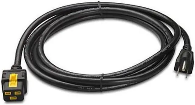 Alt view image 6 of 13 - APC AP8750 Power Cord, 5-15P, IEC C19, 10 ft., Blk, 15A