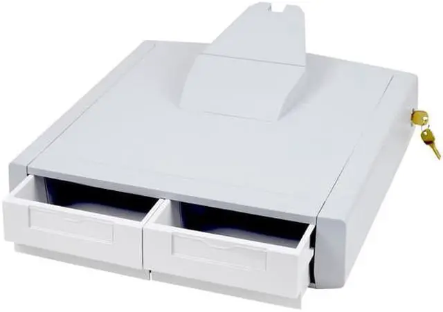 Alt view image 2 of 4 - Ergotron 97-988 Styleview Primary Storage Drawer, Double - Mounting Component ( Drawer Module ) - Lockable - Medical - Gray, White - Cart Mountable
