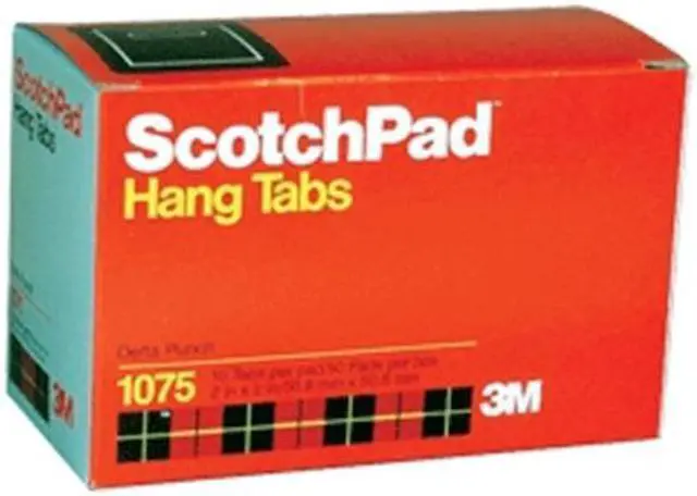 Alt view image 10 of 10 - Scotch Hang Tabs Clear 2x2 500 Pk Box Delta 1075