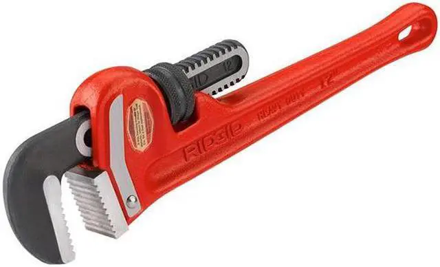 Alt view image 8 of 9 - RIDGID 31015 12 in L 2 in Cap. Cast Iron Straight Pipe Wrench