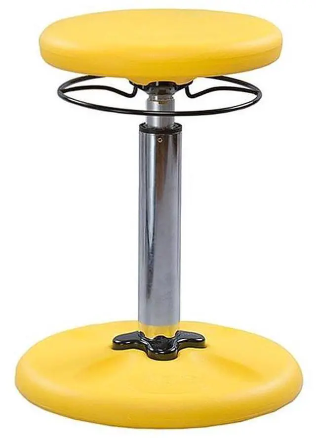 Alt view image 2 of 9 - Kore Design KOR3103 (14" - 19") Kids Adjustable Standard Wobble Chair, Yellow