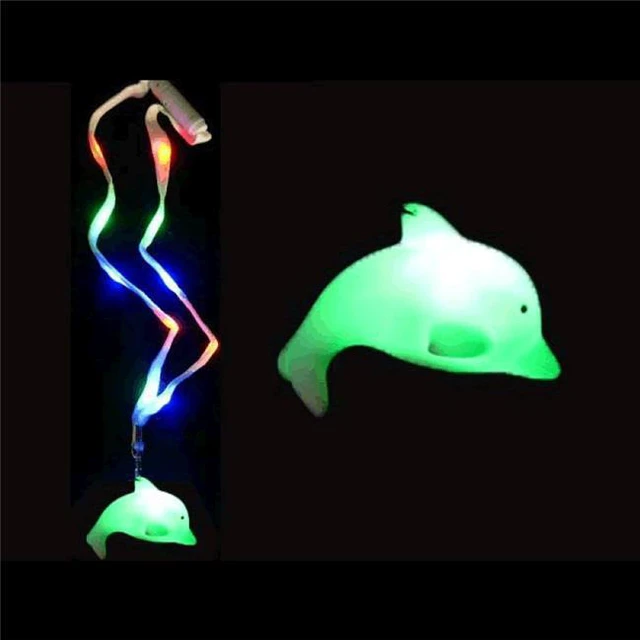 Main image of Blinkee 1251050 LED Dolphin Charm Necklace with Lightup Lanyard