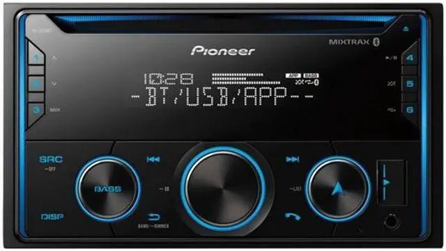 Alt view image 4 of 10 - Pioneer FH-S520BT Double-DIN CD Audio with Built-in Bluetooth