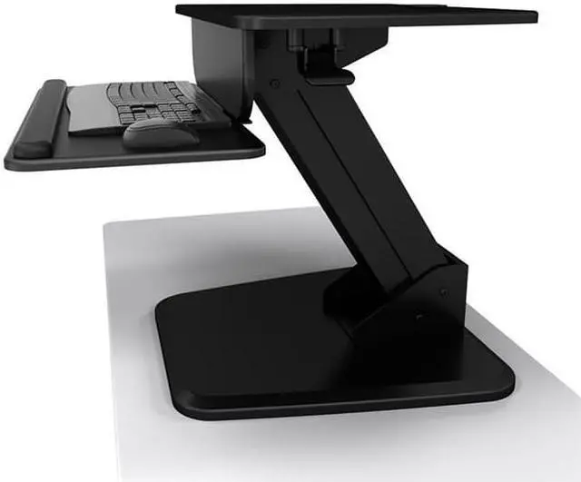 Alt view image 2 of 2 - TygerClaw TYDS10016BLK Sit-Stand Desktop Workstation Stand