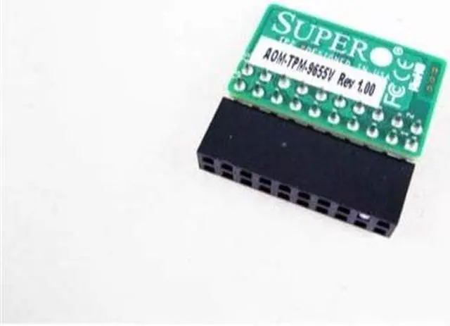 Alt view image 2 of 4 - Supermicro Accessory AOM-TPM-9670V-O TPM 2.0 with Infineon 9670 controller Brown Box