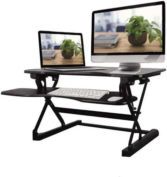 Alt view image 2 of 2 - TygerClaw TYDS10020BLK Height-adjustable Standing Desk