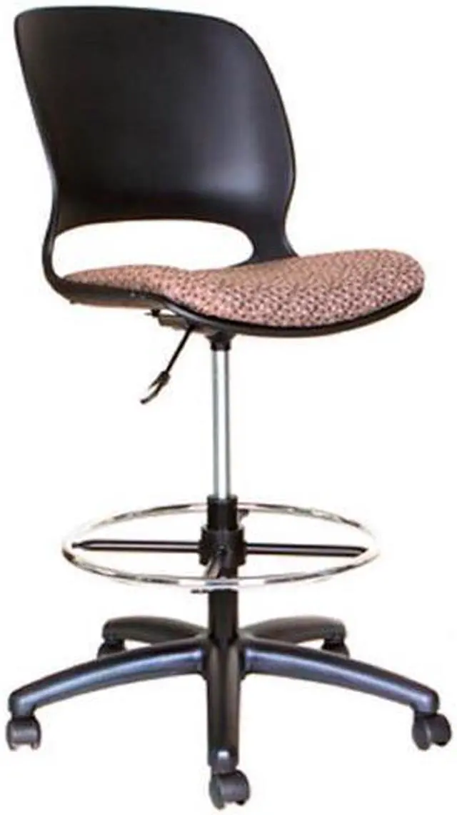 Main image of TygerClaw TYFC3307 Adjustable Rolling Swivel Stool with Backrest