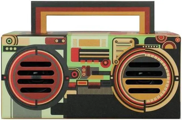 Alt view image 2 of 4 - QFX BT-41-R&R Bluetooth Streaming TWS Ready Speaker (Multicolored)