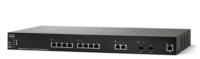 Alt view image 6 of 9 - Cisco - SX350X-12-K9-NA - Cisco SX350X-12 12-Port 10GBase-T Stackable Managed Switch - 12 Ports - Manageable - 2 Layer