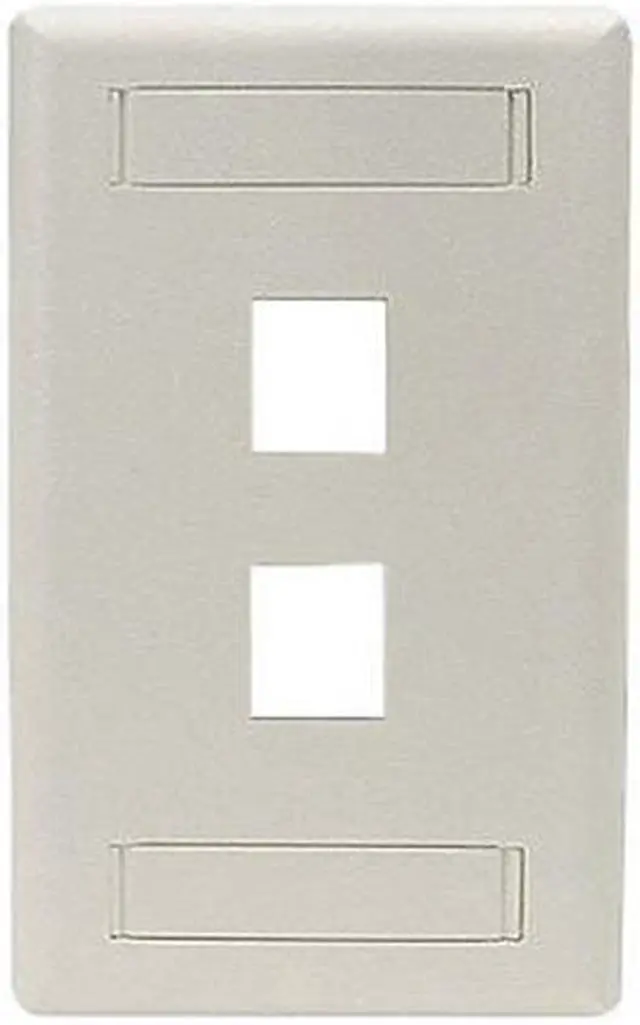 Main image of Black Box WPT462 Gigastation2 Wallplate 2 Port Single Gang, Office White