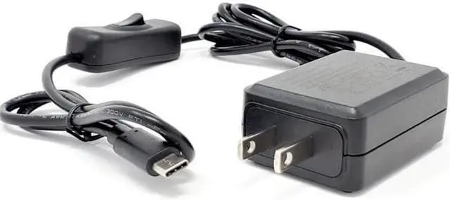 Alt view image 4 of 4 - MICRO CONNECTORS USB-C 5V/3A Ul Power Adapter with On/Off Switch for Raspberry Pi 4