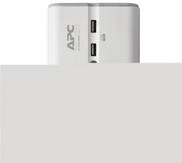Main image of APC by Schneider Electric PE4WRU3 2 x USB SurgeArrest Essential 4-Outlet Surge Suppressor-Protector