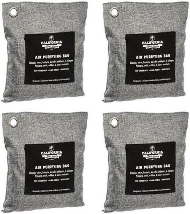 Alt view image 7 of 7 - 4pk Naturally Activated Air Purifying Deodorizer Bag Charcoal Color 200g