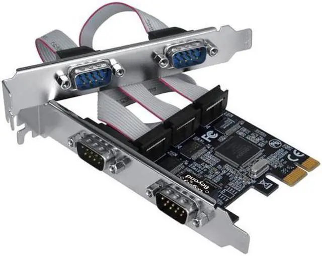 Main image of Siig LB-S00114-S1 AC Quad Serial Port RS232 Pcie Card 256 Bytes Brown Box, Black