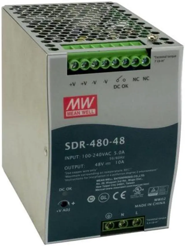 Main image of Transition Networks 25160 Hardened DIN Rail Mounted Power Supply