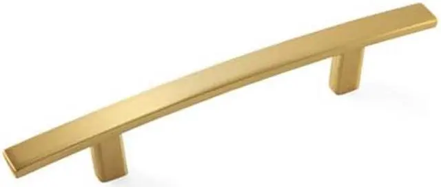 Alt view image 8 of 8 - Cyprus 3-3/4 in (96 mm) Center-to-Center Golden Champagne Cabinet Pull