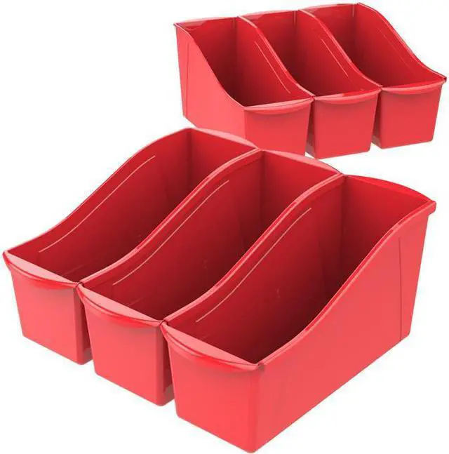 Alt view image 3 of 4 - Large Book Bin, Red (Case of 6)