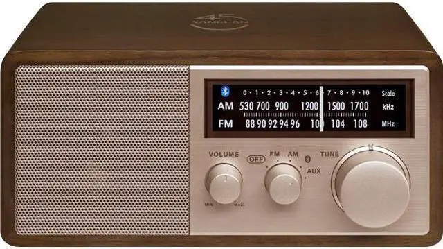 Alt view image 11 of 13 - Sangean - WR-16SE - Sangean WR-16SE WR-16 45th Anniversary Special Edition AM/FM Wooden Cabinet Radio with Bluetooth