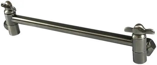 Main image of Kingston Brass K153A4 10 in. High-Low Shower Arm Adjustable, Black Stainless