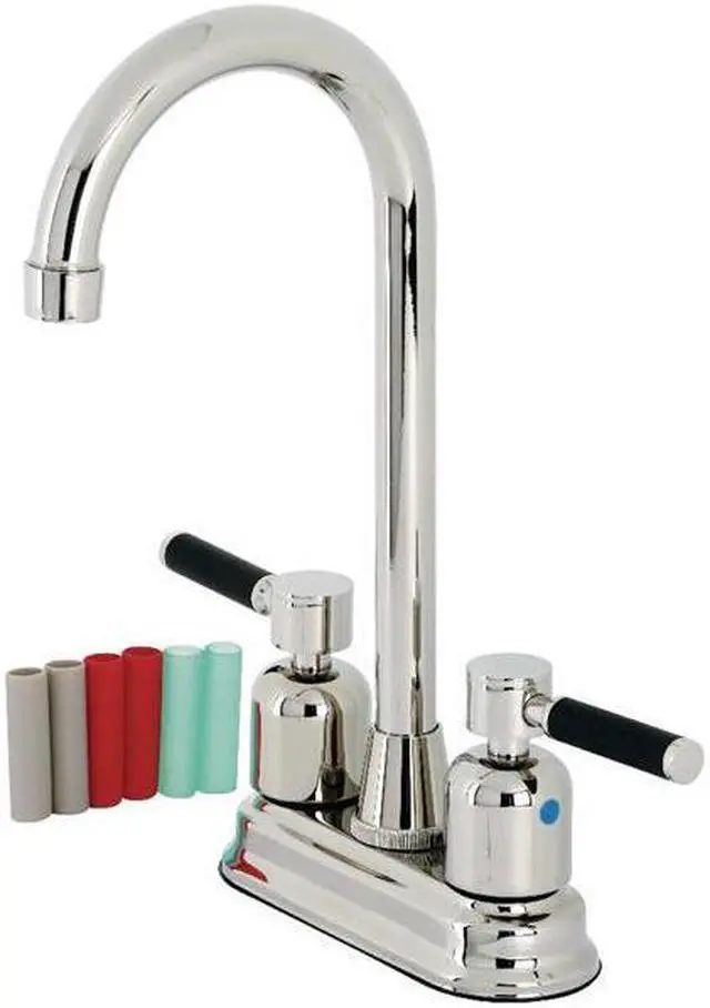Main image of Kingston Brass KB8496DKL Kaiser Bar Faucet, Polished Nickel