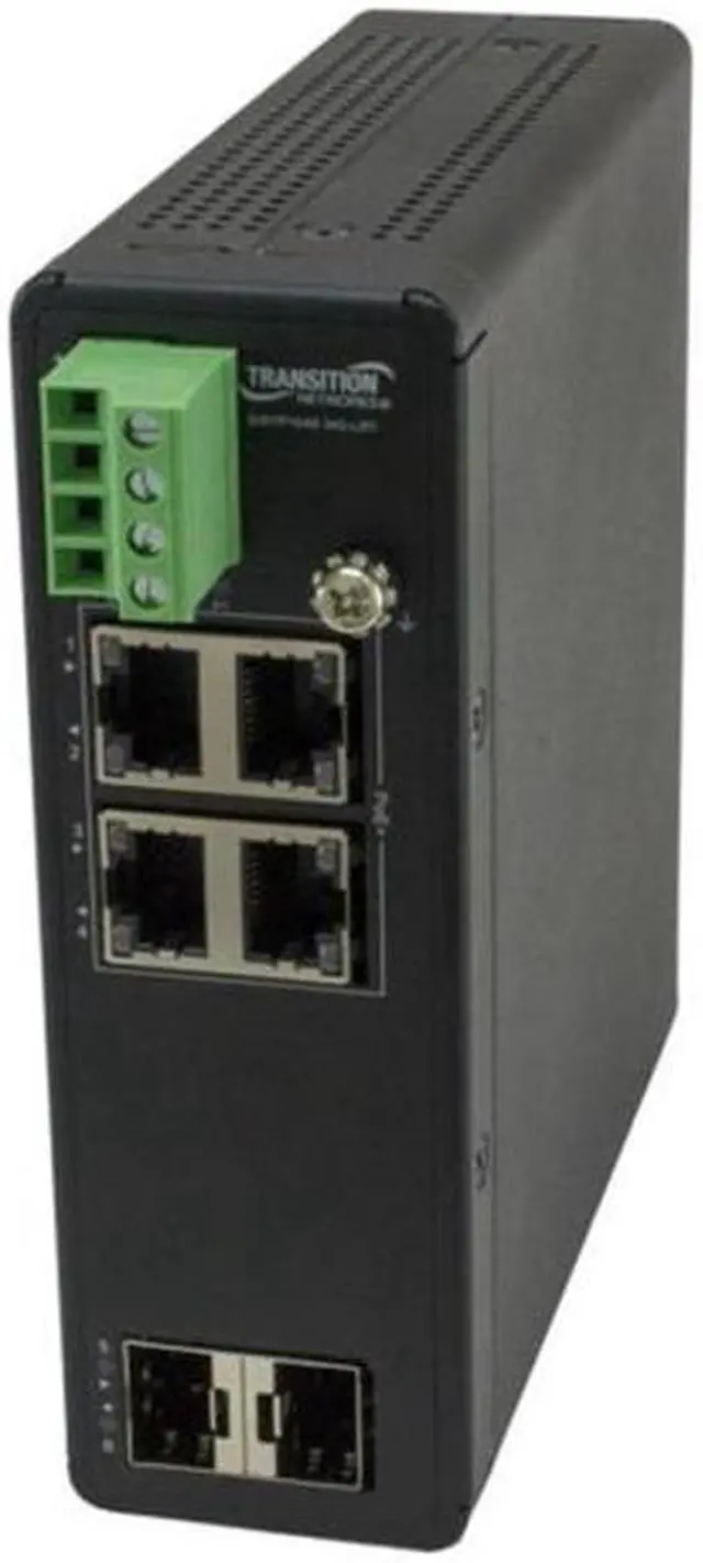 Alt view image 2 of 5 - Transition Networks Unmanaged Hardened Gigabit Ethernet PoE+ Switch