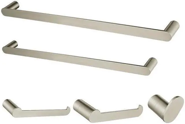 Main image of Kingston Brass BAHK6112478SN Dessau 5-Piece Bathroom Accessory Set, Brushed Nickel