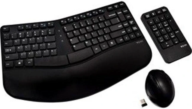 Alt view image 2 of 6 - ERGONOMIC KEYBOARD MOUSE COMBO