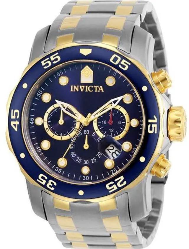 Alt view image 14 of 19 - Invicta  Pro Diver 0077  Stainless Steel Chronograph  Watch