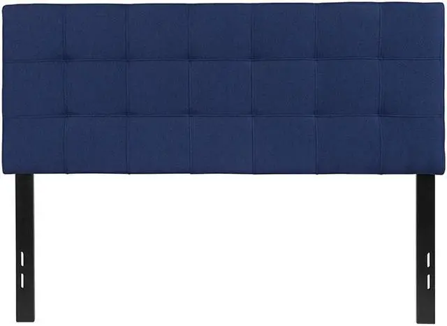 Alt view image 15 of 20 - Bedford Tufted Upholstered Full Size Headboard in Navy Fabric
