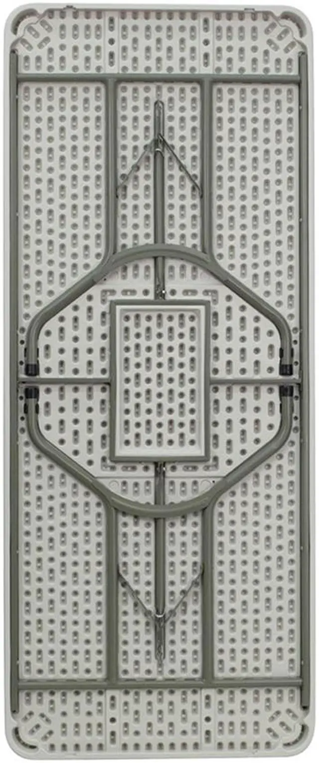 Alt view image 6 of 19 - 30''W x 72''L Granite White Plastic Folding Table