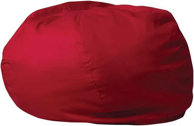 Alt view image 5 of 20 - Oversized Solid Red Bean Bag Chair