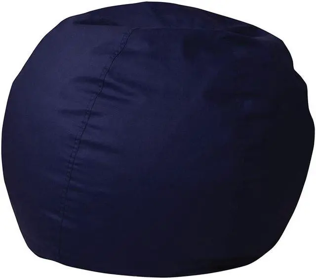 Alt view image 4 of 20 - Small Solid Navy Blue Kids Bean Bag Chair