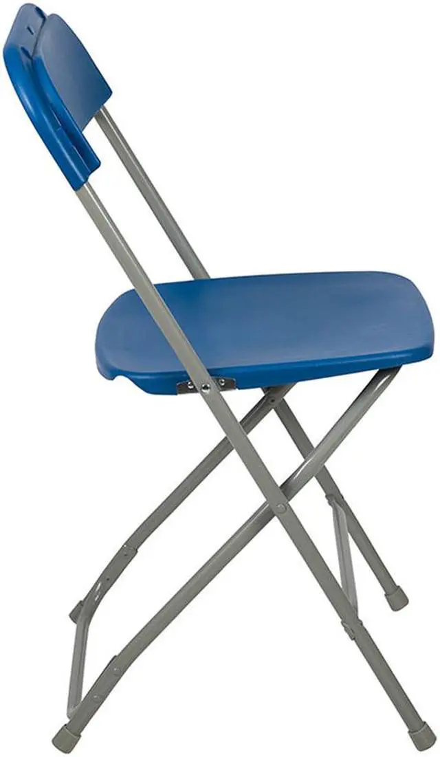 Alt view image 14 of 20 - HERCULES Series 650 lb. Capacity Premium Blue Plastic Folding Chair