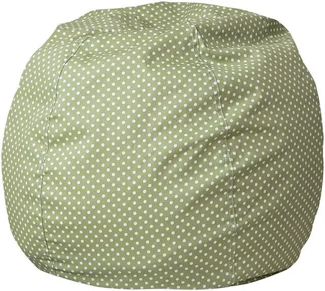 Alt view image 6 of 14 - Small Green Dot Bean Bag Chair for Kids and Teens