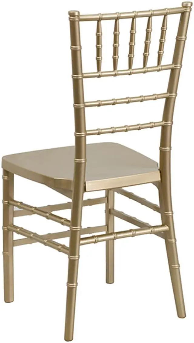 Alt view image 8 of 20 - HERCULES PREMIUM Series Gold Resin Stacking Chiavari Chair