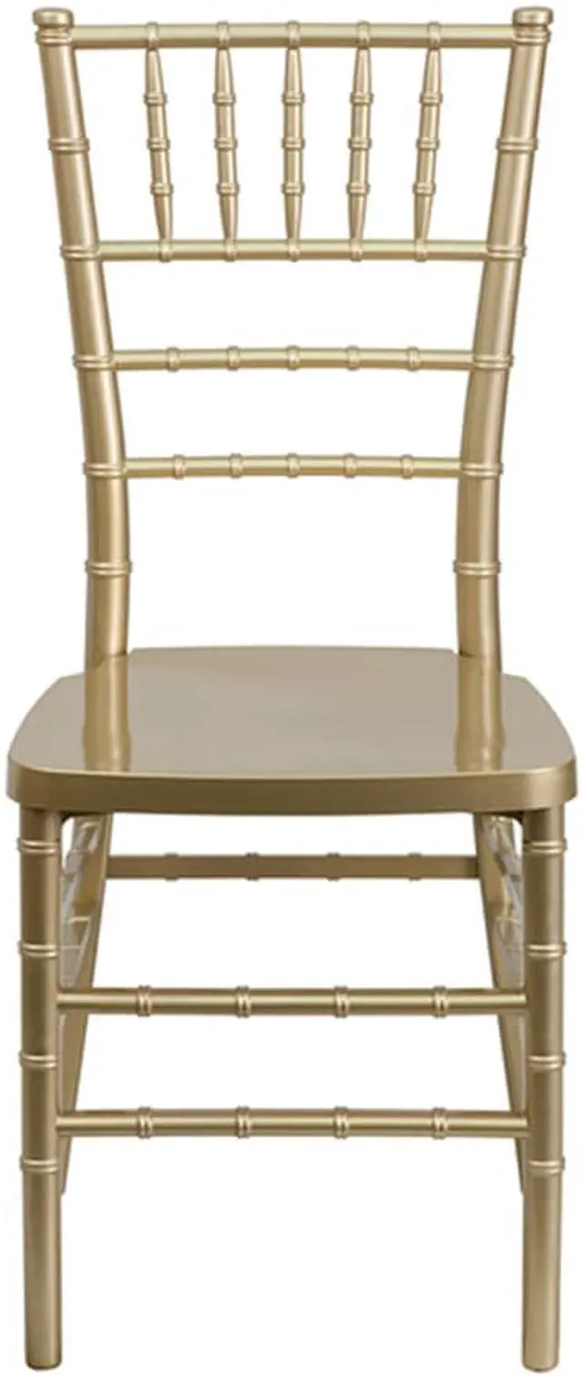 Alt view image 7 of 20 - HERCULES PREMIUM Series Gold Resin Stacking Chiavari Chair