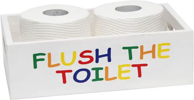 Alt view image 6 of 20 - Elegant Designs Three Piece Decorative Wood Bathroom Set, Large, Kids  (1 Towel Holder, 1 Frame, 1 Toilet Paper Holder)