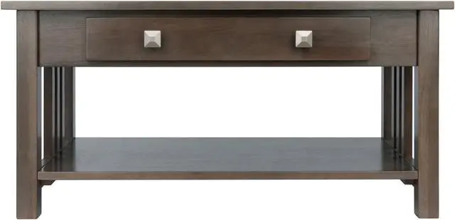 Alt view image 9 of 17 - Stafford Coffee Table Oyster Gray Finish 16040