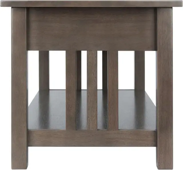 Alt view image 10 of 17 - Stafford Coffee Table Oyster Gray Finish 16040