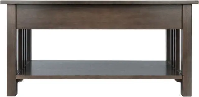 Alt view image 11 of 17 - Stafford Coffee Table Oyster Gray Finish 16040