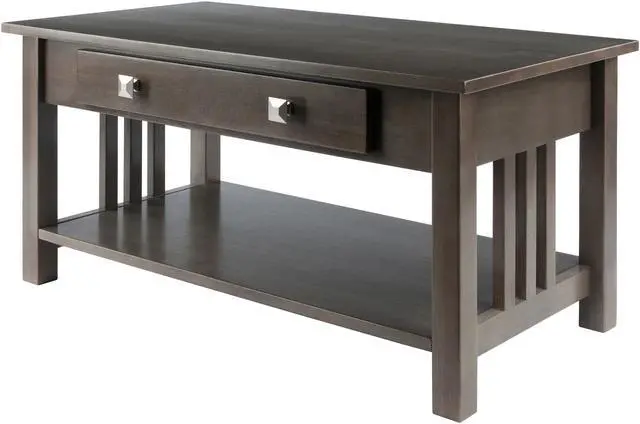 Alt view image 7 of 17 - Stafford Coffee Table Oyster Gray Finish 16040