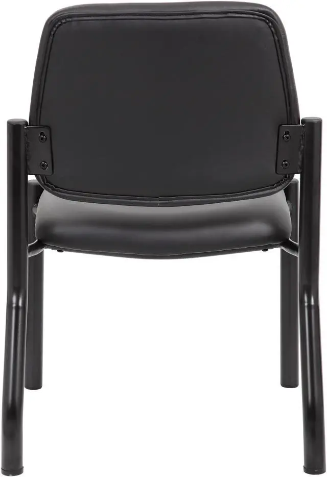 Alt view image 5 of 13 - Boss Antimicrobial Armless Guest Chair, 300 lb. Weight Capacity