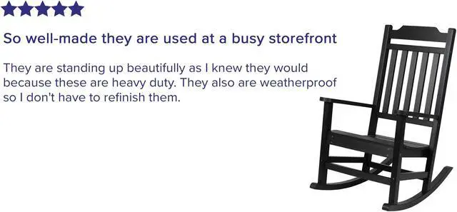 Alt view image 17 of 20 - Winston All-Weather Rocking Chair in Black Faux Wood